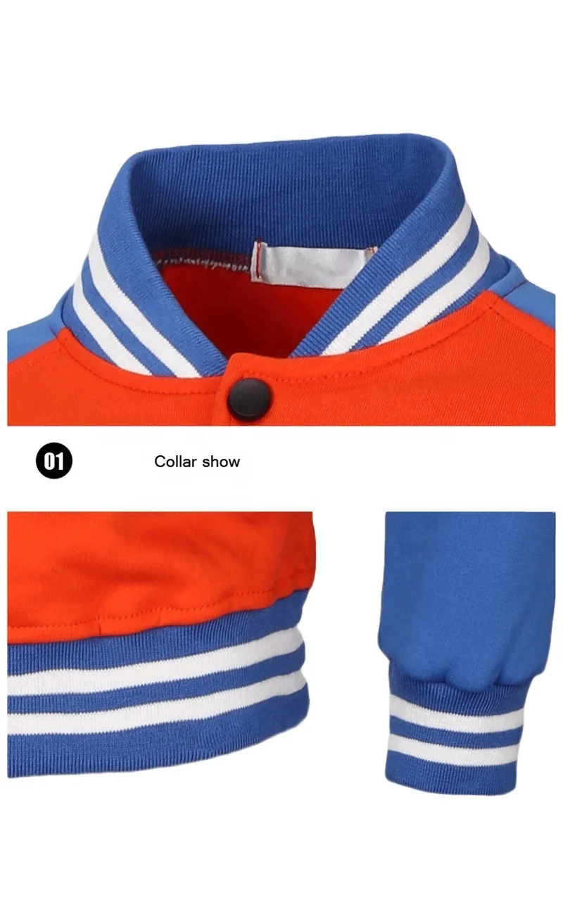 fleece men jacket leather sleeve inside linen men letterman jacket stand collar men hot selling 2021 amazing style stripped jack