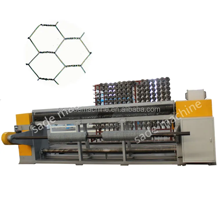 SADE Positive And Negative Twist Hexagonal Wire Mesh Netting Machine/Станок для производства сетки Манье