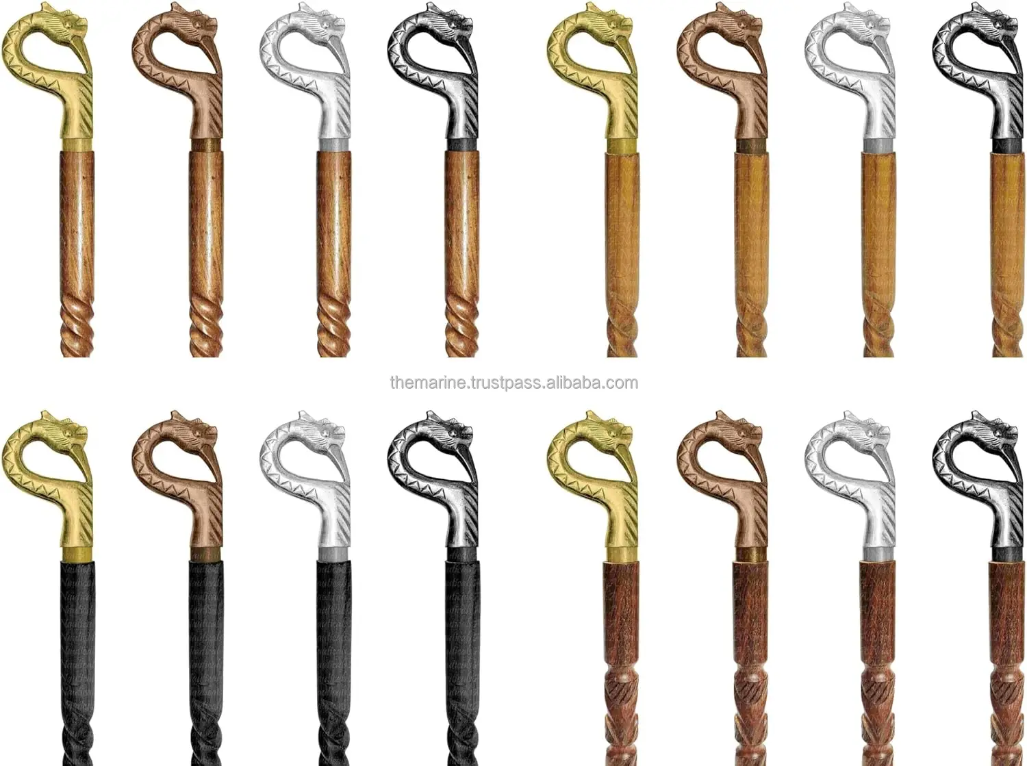 Wooden Walking Sticks and Canes Travel Collapsible for Men Women Seniors Hiking with Aluminum Bird Handle