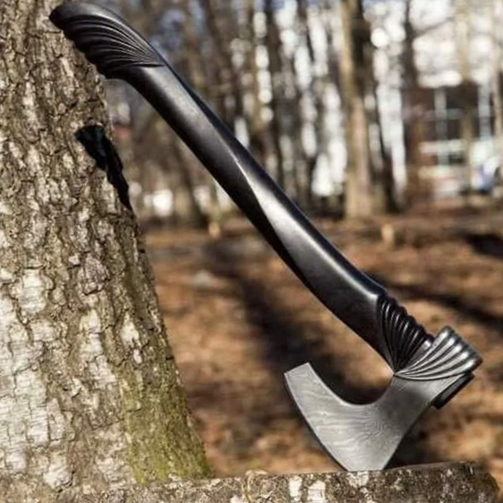  Пексмоо! Оптовая продажа охотничий Топор Ручной работы на заказ 14 дюймов из дамасской стали для охоты викингов Ручная ковка кемпинга тактический дамасский топор