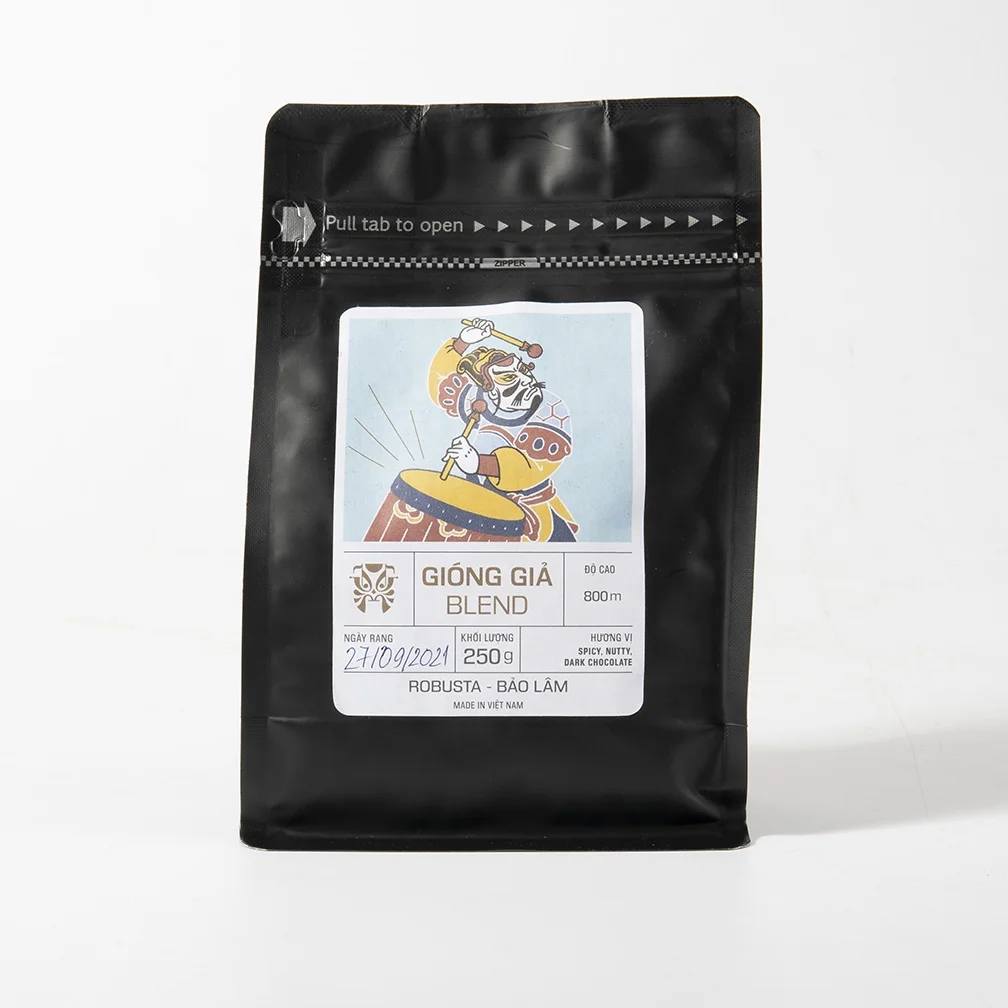 Made In Da Lat Best Vietnamese Quality Whole Bean Robusta Roasted Coffee For Export - Giong Gia Coffee