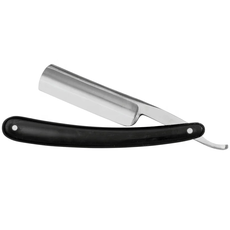 Cut Throat Straight Shaving Razor  Black Plastic Handle  no blade Sharpening barber Razor By Maclura