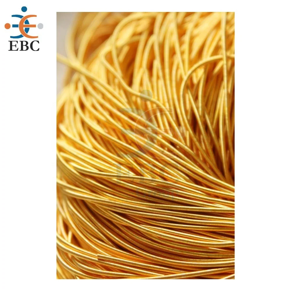 French Bullion Wire Embroidery Thread Metal Gold And Silver Wire Diameter 1.0mm Round Embroidery Material
