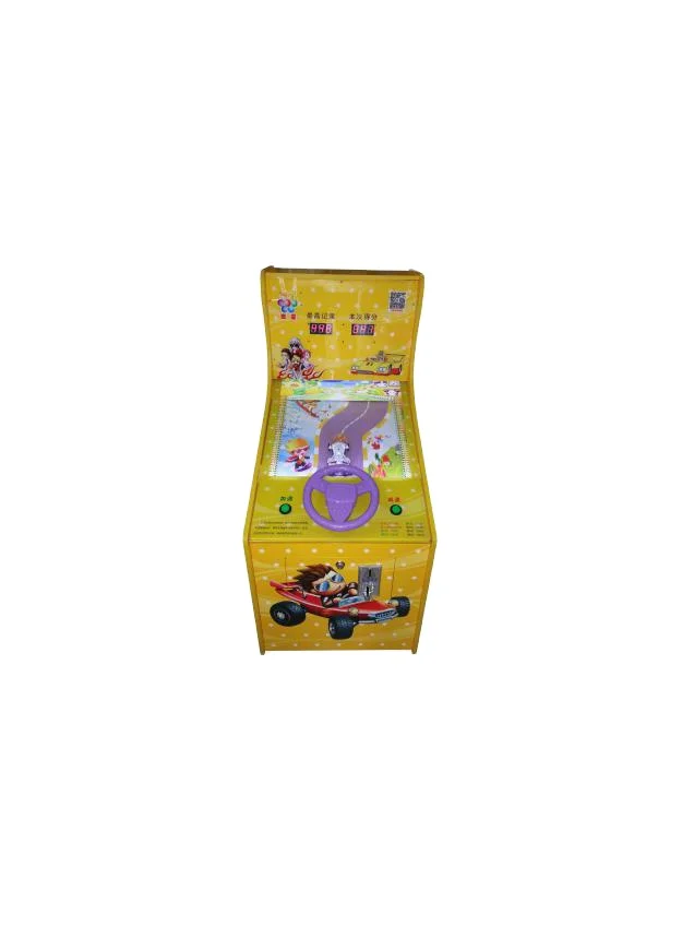 High Quality ! EU Type Colorful Lights Yellow Colour Racing Design Commercial Coin Car Machine By Maxplay