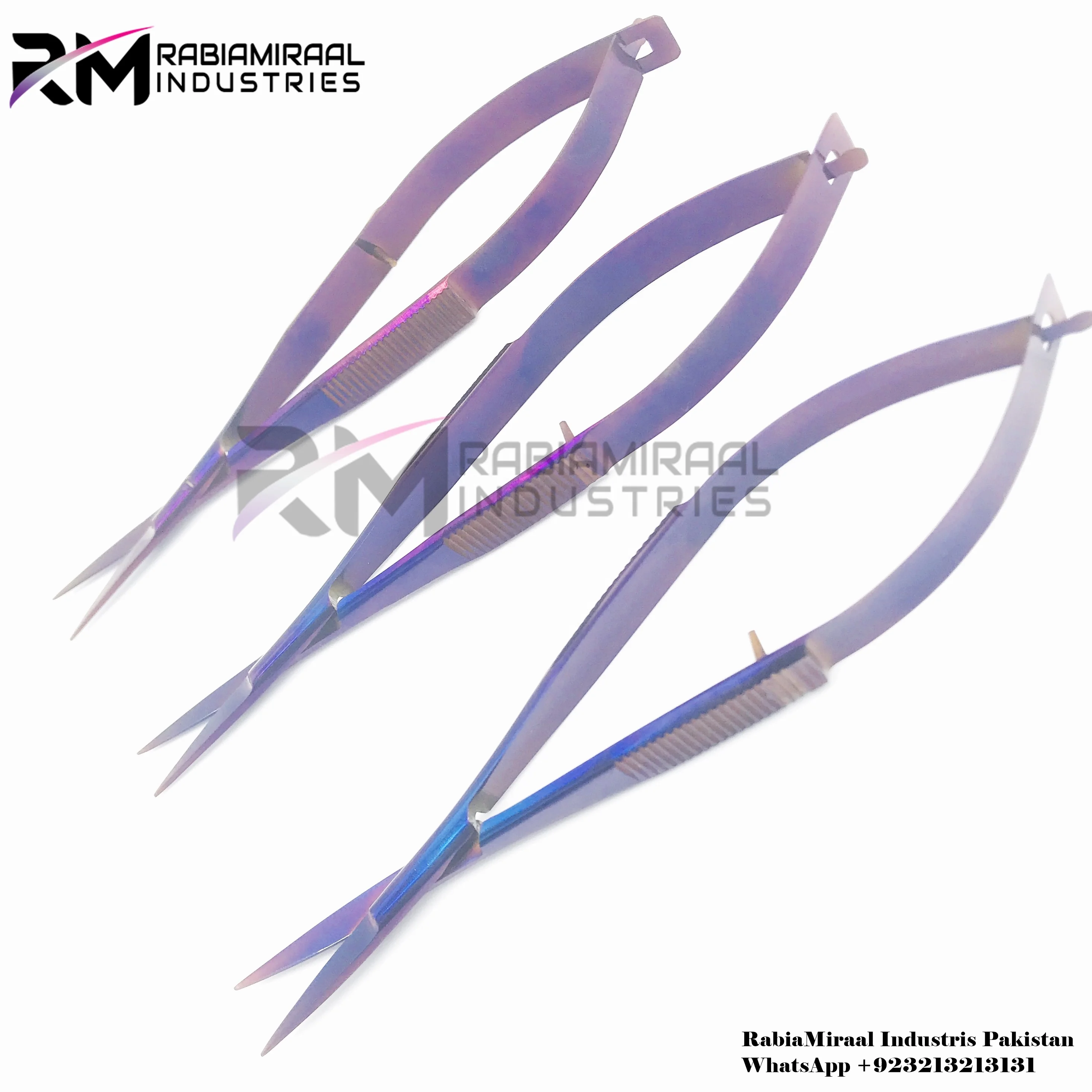 Good Quality Purple Spring Scissors Manicure Trimming Eyebrow Scissors Private Label Customized and Packaging
