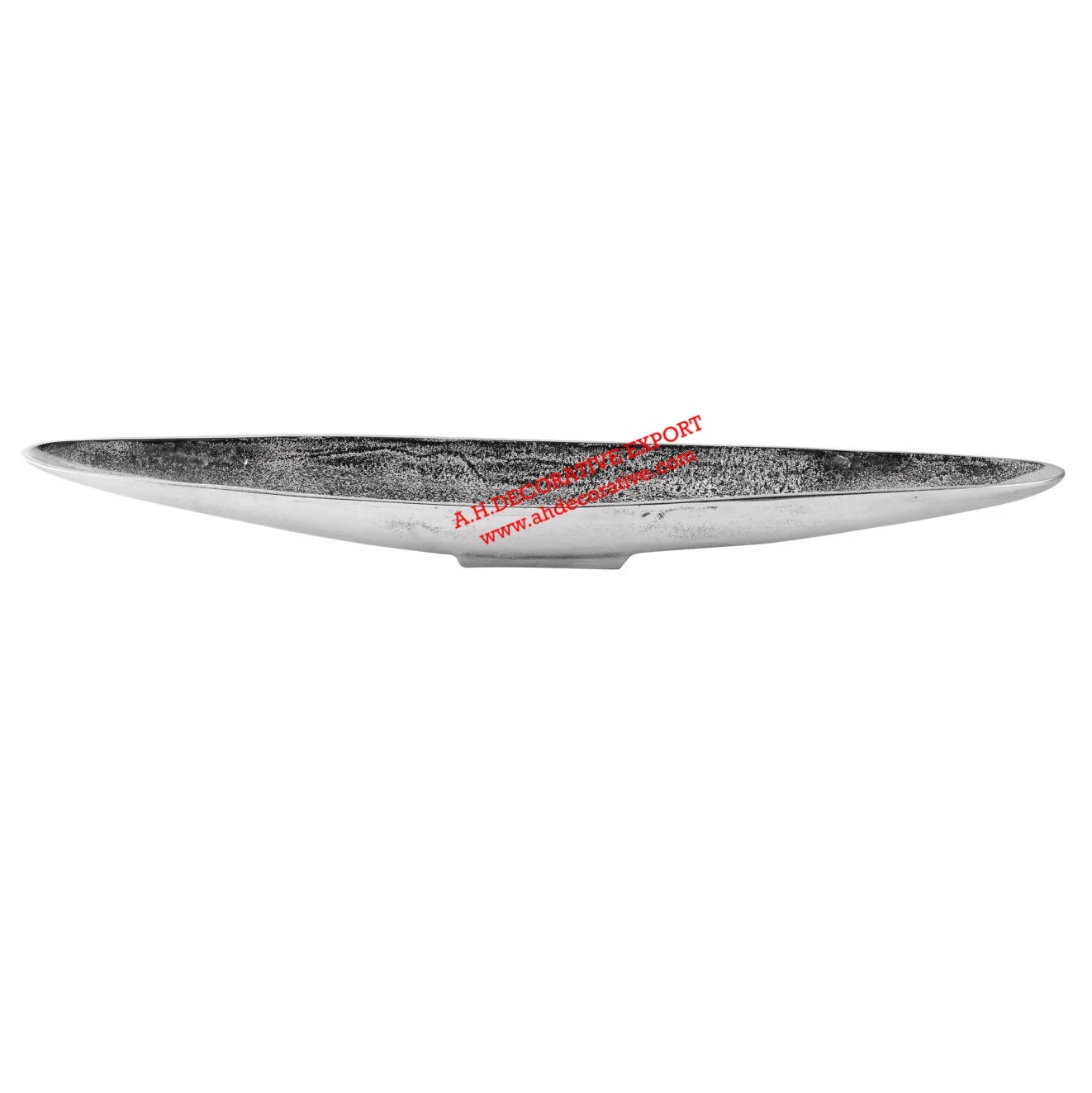 Customized Metal Boat Shape Table Top Tray for Hotel/Bar/Restaurant Unique Boat Metal Tray for Home Metal Boat Flower Bowl