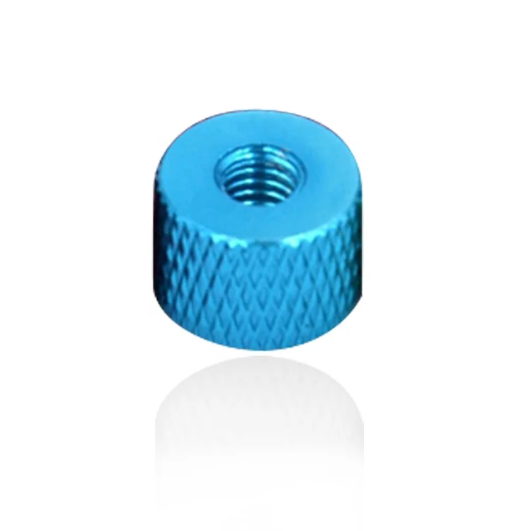 Aluminum 6061 7075 Diamond Knurled Round Nuts For FPV