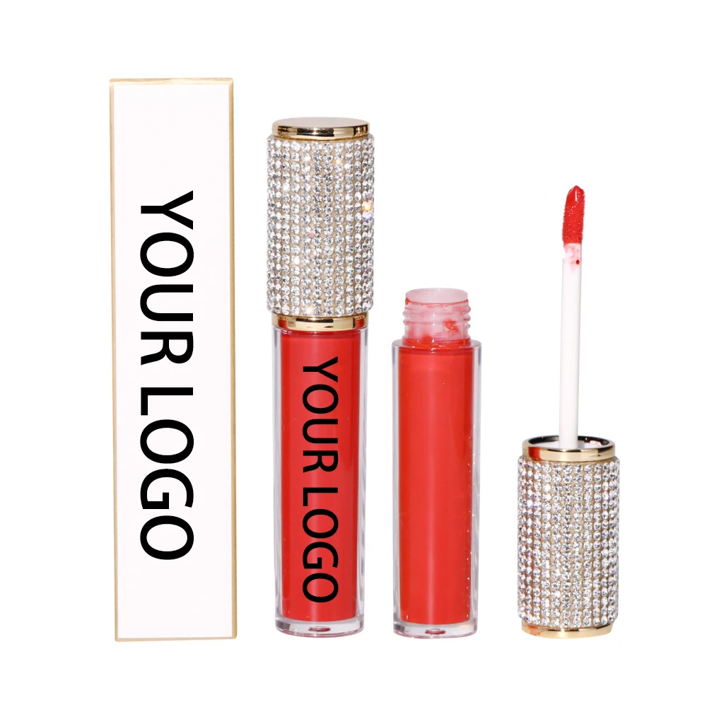 Factory High Quality Private Label Lipstick 57C Diamond Lip Gloss Long-lasting High Pigment Waterproof matte lipstick