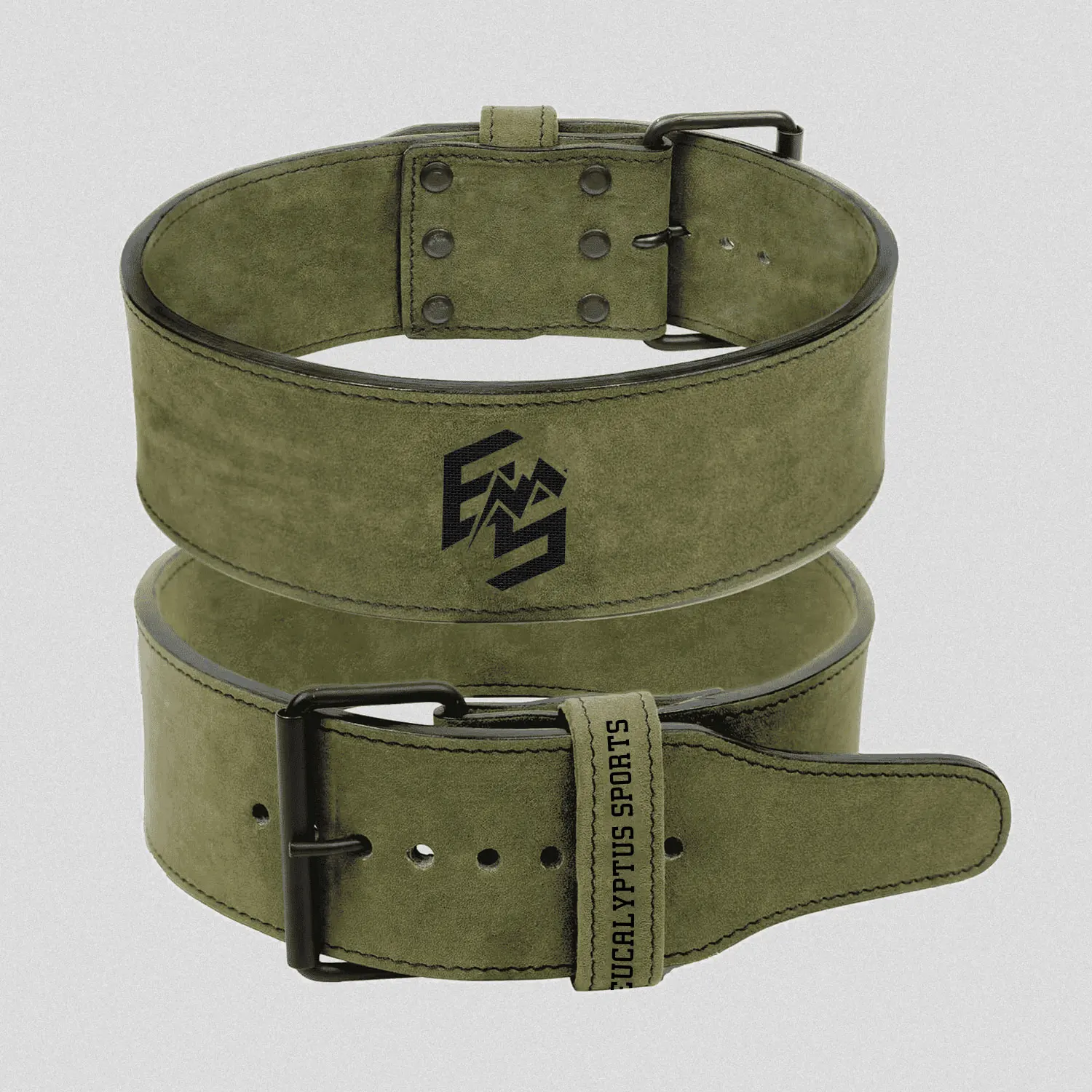 10mm Amara Leather Powerlifting Single Prong Belts, Weightlifting Deadlift Gym Squats Back Support Power Belt Accept OEM,ODM