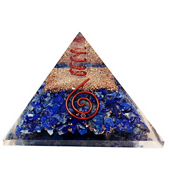 Orgonite Pyramid Supplier High Quality Orgone Energy Pyramid Orgone 7 Chakra Layered Logo Pyramid Wholesaler OEM Exporter