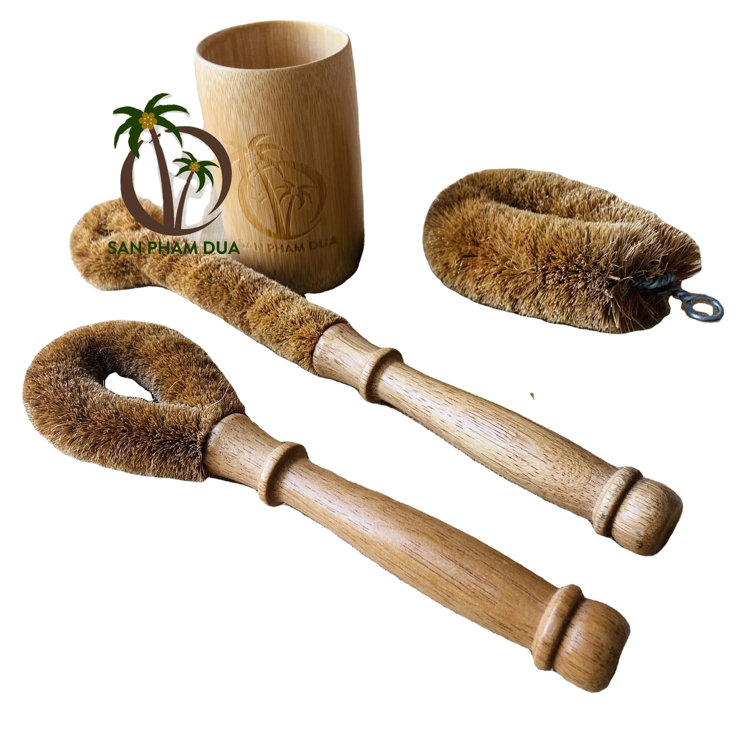 Coconut Kitchen Brush Multi Purpose Wholesale Manufacture Price Eco Friendly Coconut Brush Kitchen Cleaning Brush from Coconut