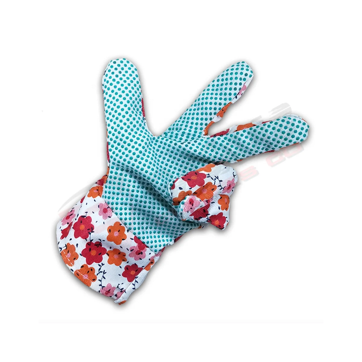 Weeding-Digging Planting Floral-Design Flower-Printings Ladies Gardening Made Of Cotton PVC-Dots Fashion Gardeners Gloves