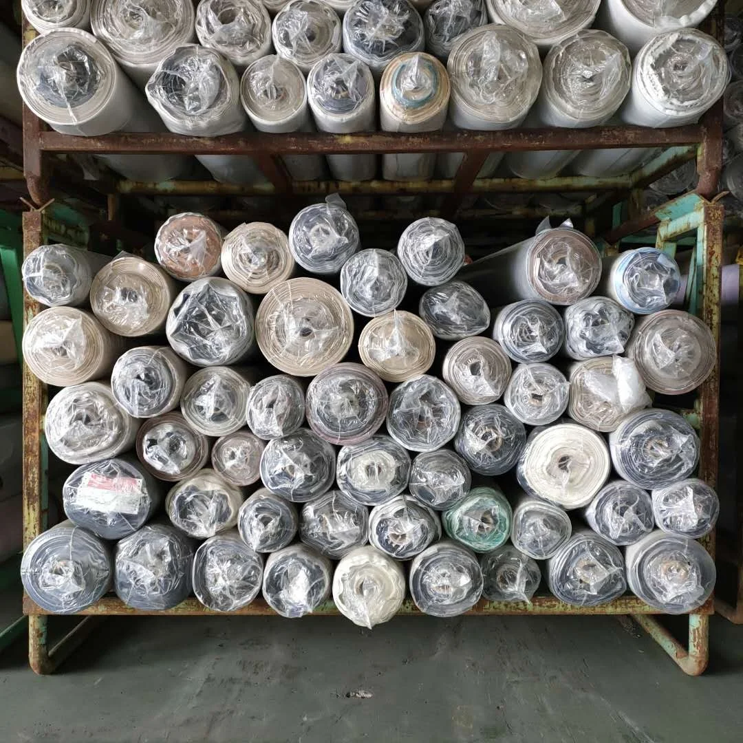 Well-known Taiwan factory High Quality B Grade PVC Artificial Leather Stock Lot