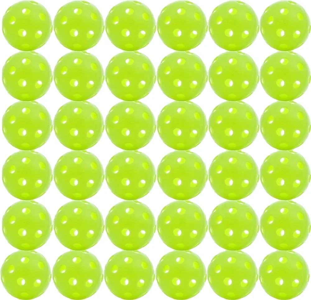 NEOB Usapa Standard 40 Hole Neon Green Outdoor Professional Oem 40 Hole Injection Ball Pickleball ball Ready to Ship