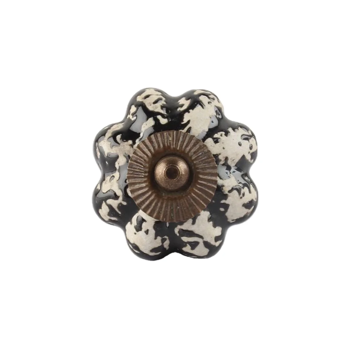 Hot Sale hardware handle Ceramic Round Cabinet Knob Drawer pull Handle glass marble knob manufacturer from India