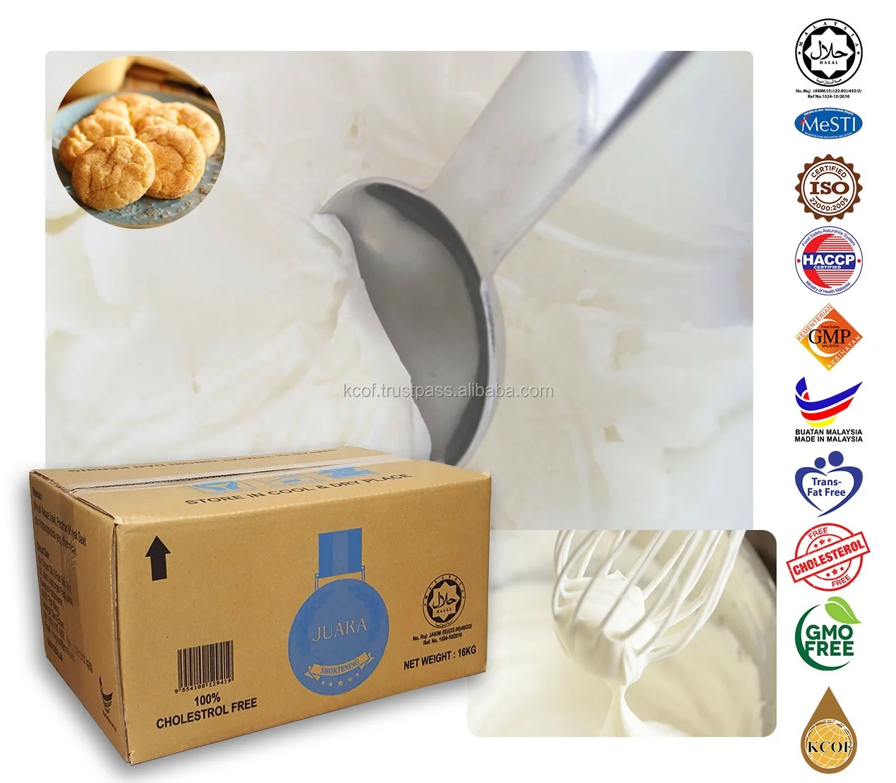 High quality from Malaysia Palm Oil Vegetable Fat Shortening 15kg/18kg/20kg Food Grade Refined Oils for Bakery Products