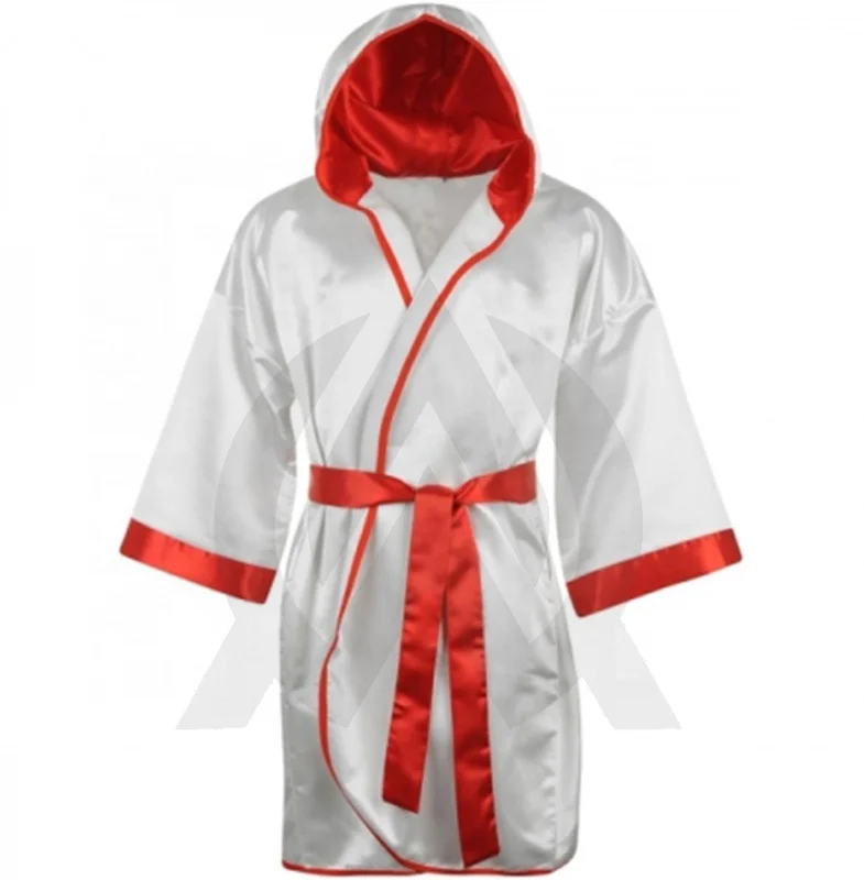 Новое поступление полноразмерный боксерский Халат с капюшоном для чемпионов мира новинка Лидер продаж боксерские изделия сатиновый