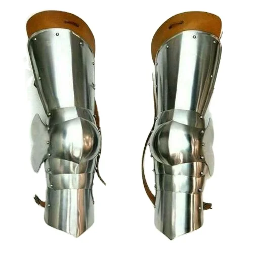 Medieval Leg Armor Full Leg Guard Maximilian Halloween Costume Knight Leg Armor