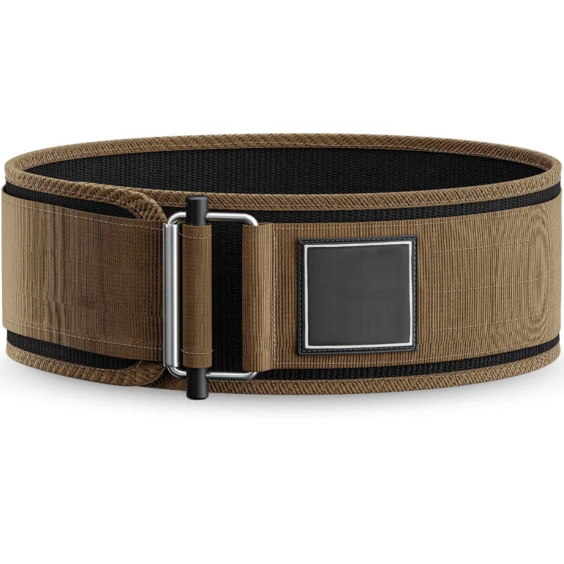 Factory Price Wholesale 100% Nylon Weightlifting Belt Pro Weightlifting Belt Custom Logo 4 inch Self Locking Weightlifting Belt