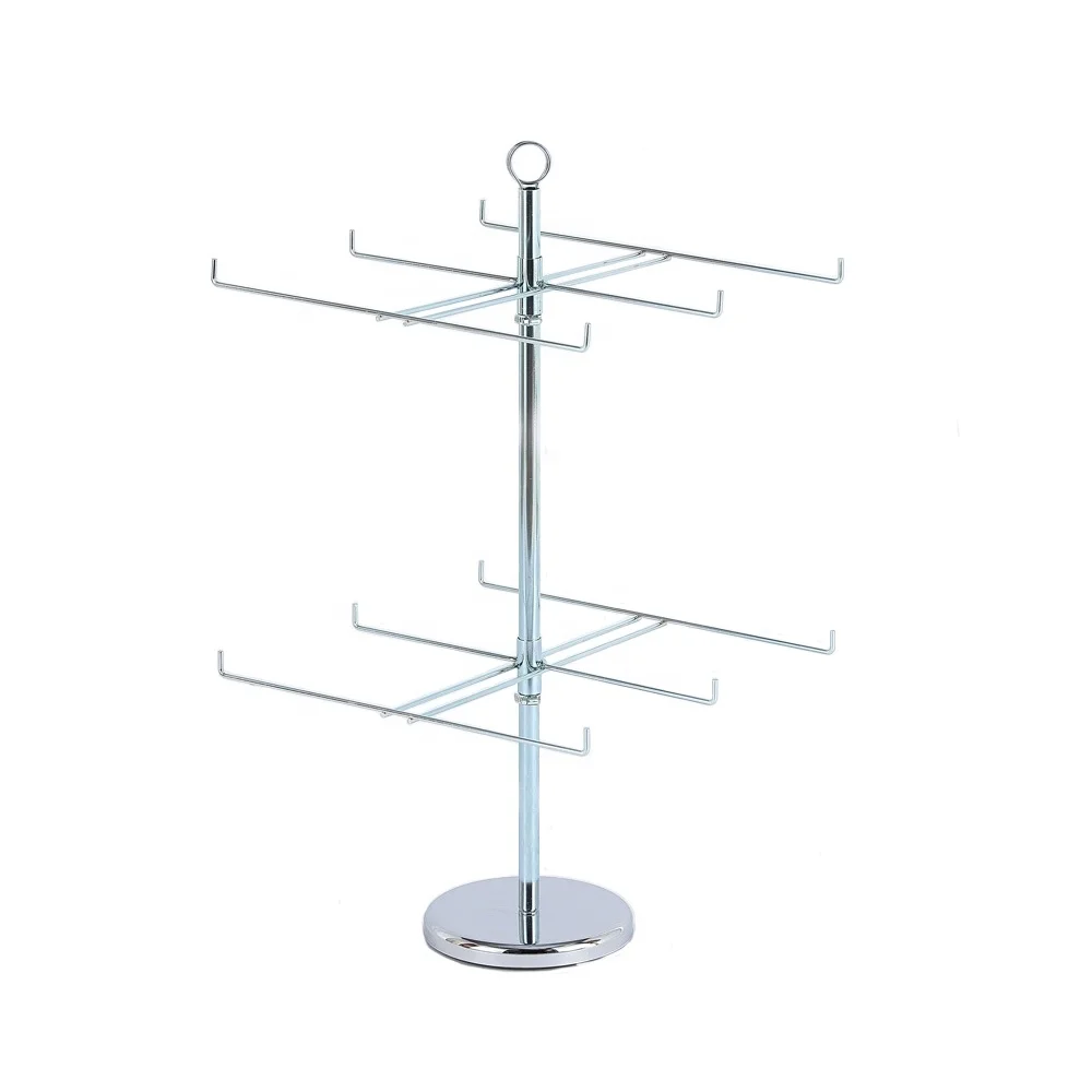 Metal rotating spinning display rack