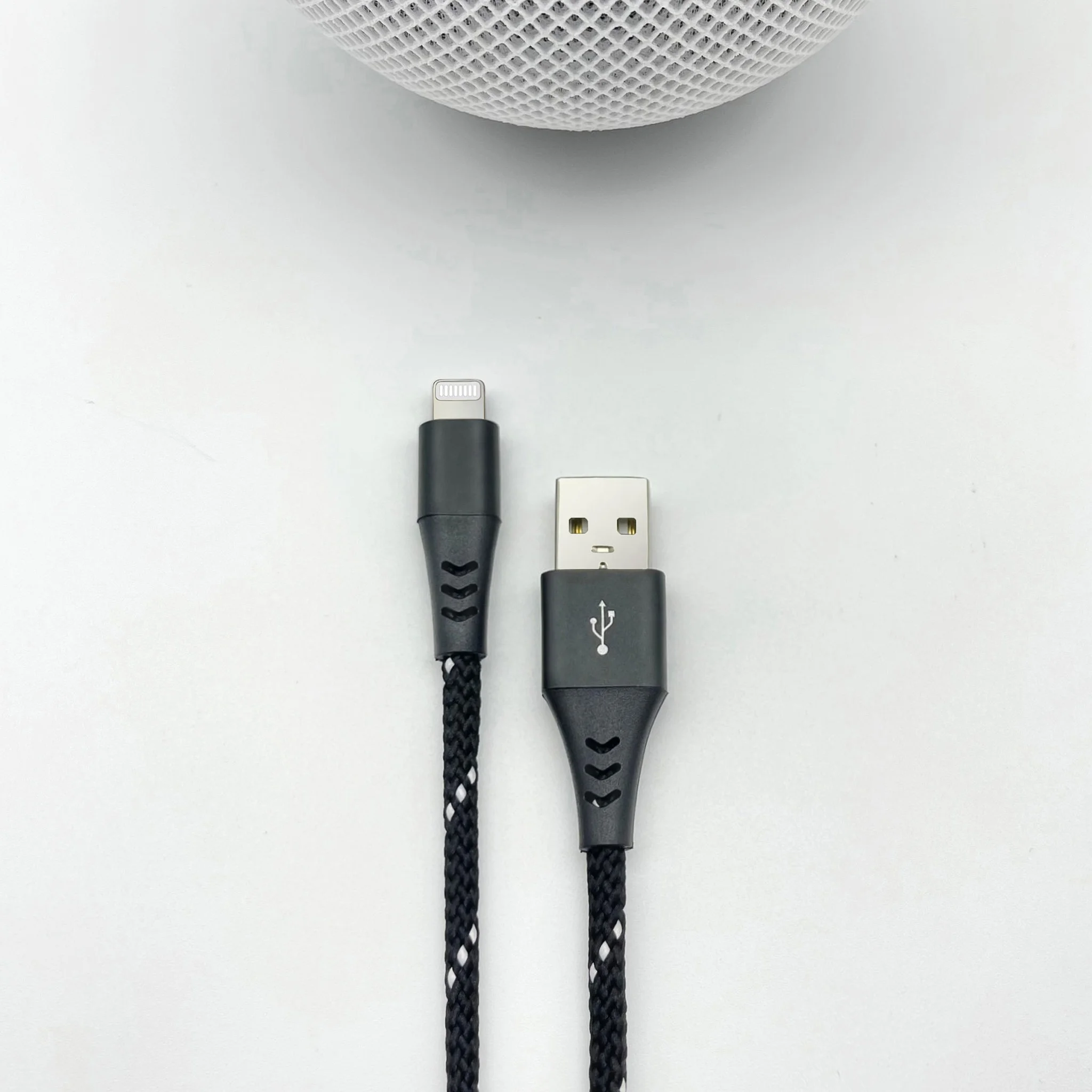
2021 New Design MFi certified charging cable, braided, USB-A to Lightning (C89) for iPhone 1m for iPhone cable 