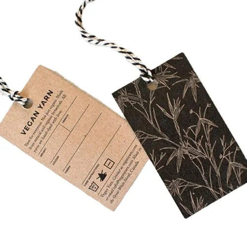 Wholesale Tagsfor Clothes Shirt Tags Hang Tag Recycled Garment Swing Price Custom Logo Clothing