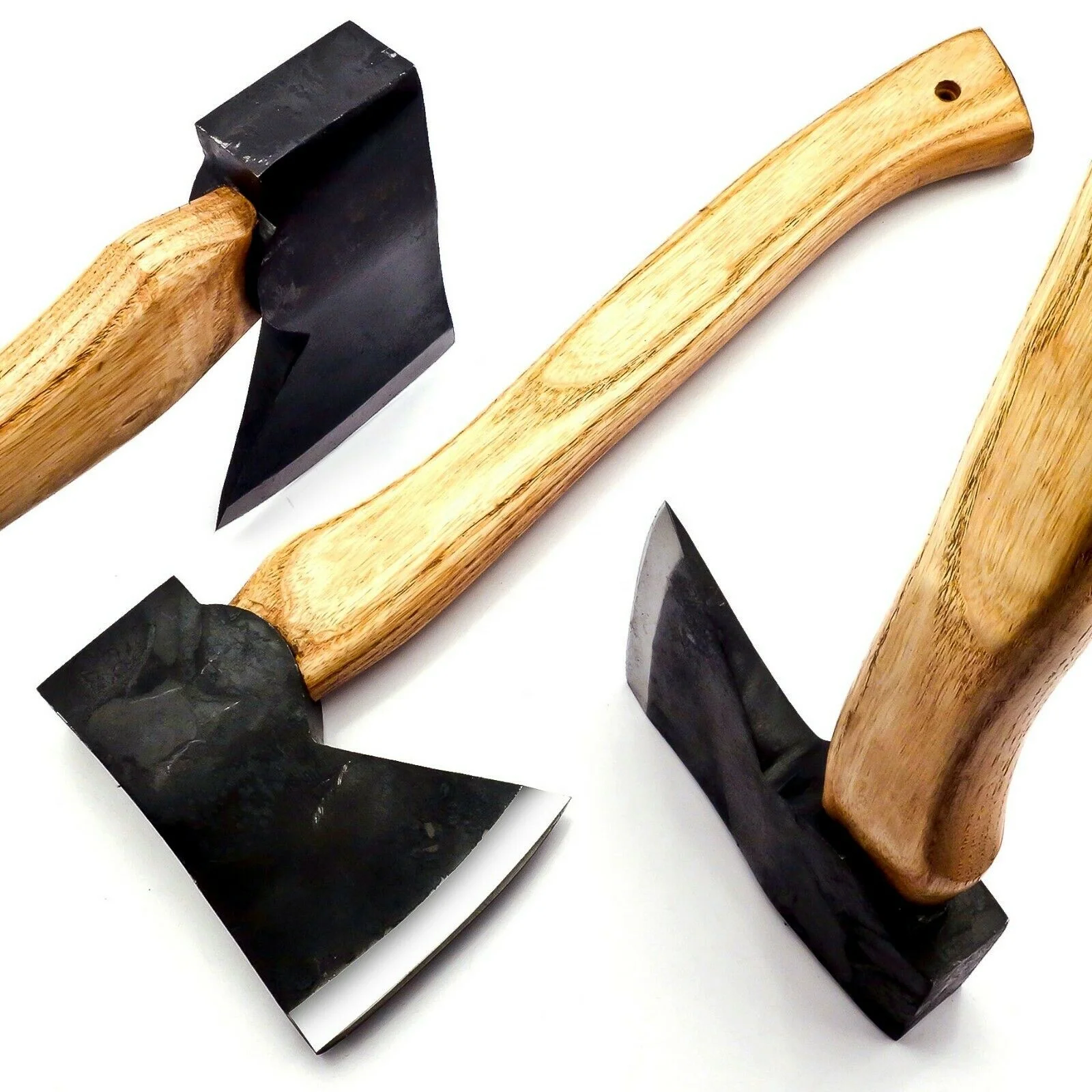 Ручная работа тактический Медный топор викингов Tomahawk ручка/футляр из углеродистой стали Hickory