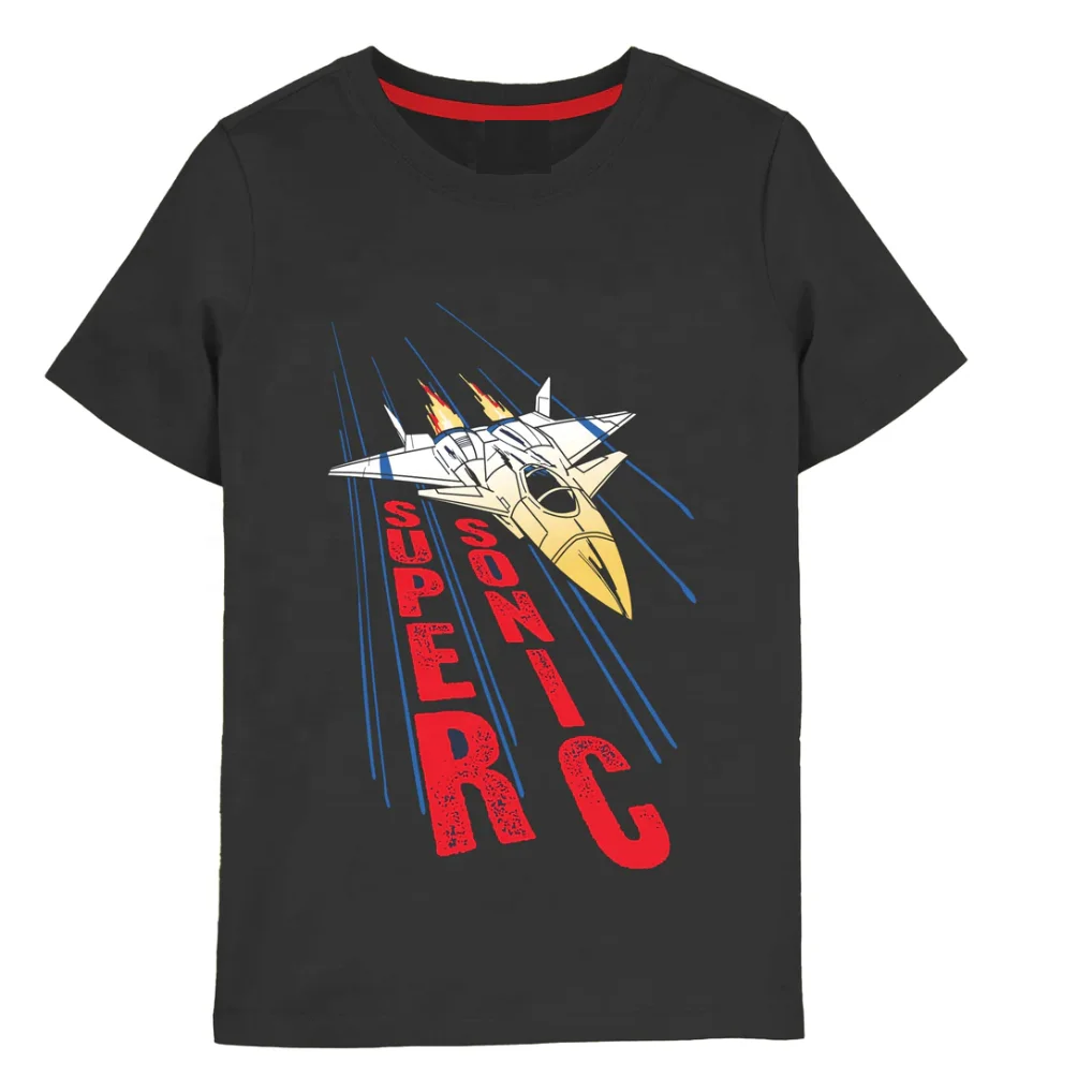 100% Cotton Casual Kid Summer Shirt Long Sleeve O-Neck Design Plain Fabric Blank Style Kid Clothing