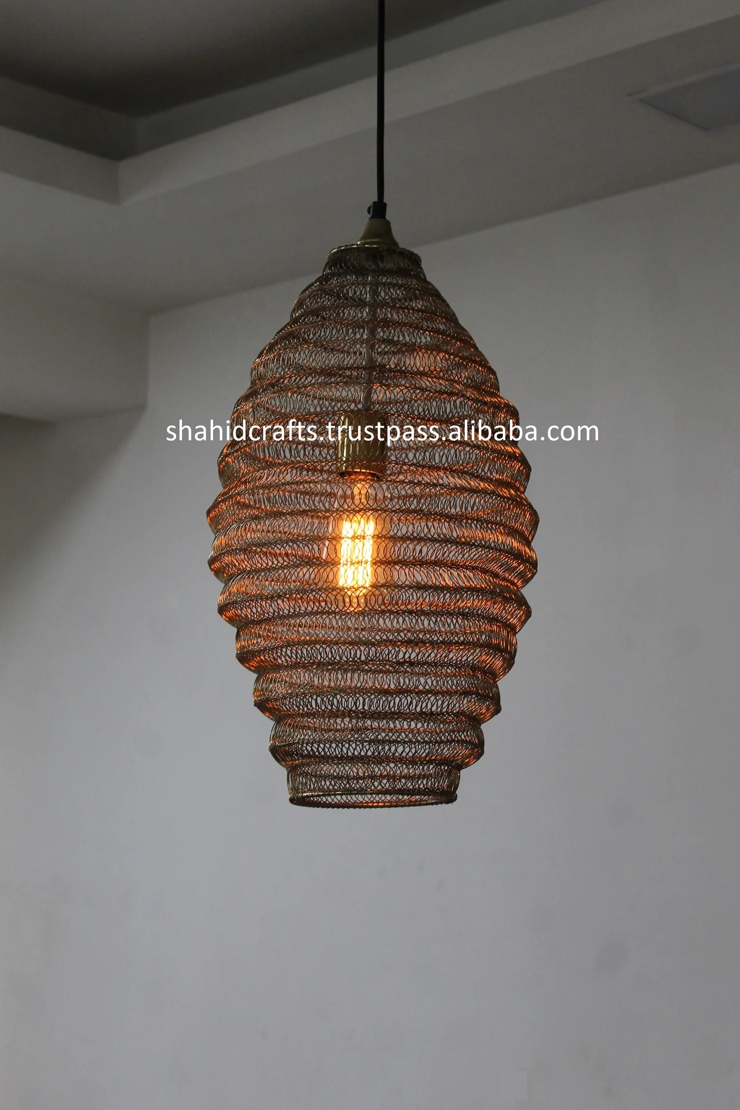 Новый дизайн золотой кулон Hanging_Lamp.Wire сетчатый светильник. Цвет золотой/черный/Бронзовый (диаметр 28 см высота 24 см)