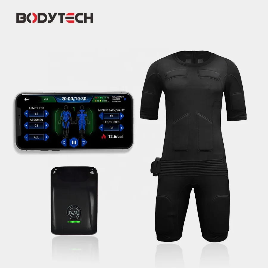 EMS training workout  at home strength training for beginners with ems fitness machine