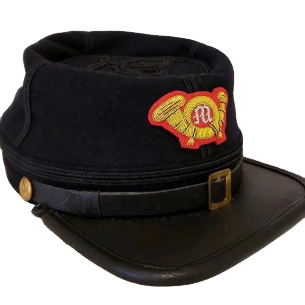 Reproduction American Civil War Union Marine Wool Officers Hat Kepi Vintage Soviet Russia USSR Military Visor  Hat