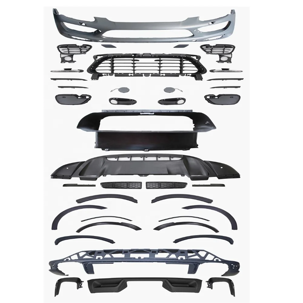 CAR TUNING BODY KITS FOR PORSCHE CAYENNE 92A 2011-2014 TURBO MODEL GTS MODEL FRONT BUMPER FRONT SPOILER REAR SPOILER CAR BUMPER