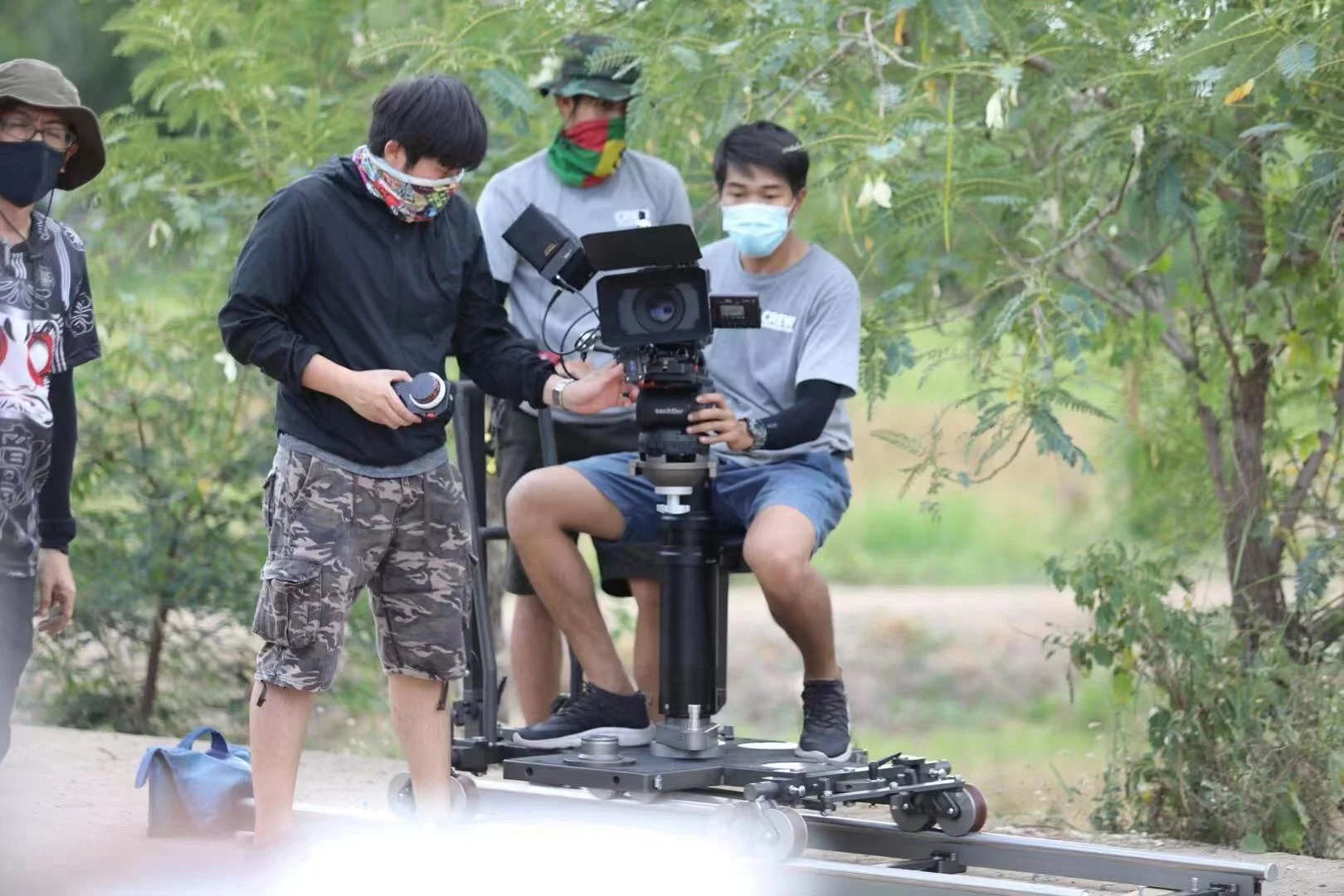 NSH-Track wheel Camera dolly for video  accessories &  Seat arm vertical