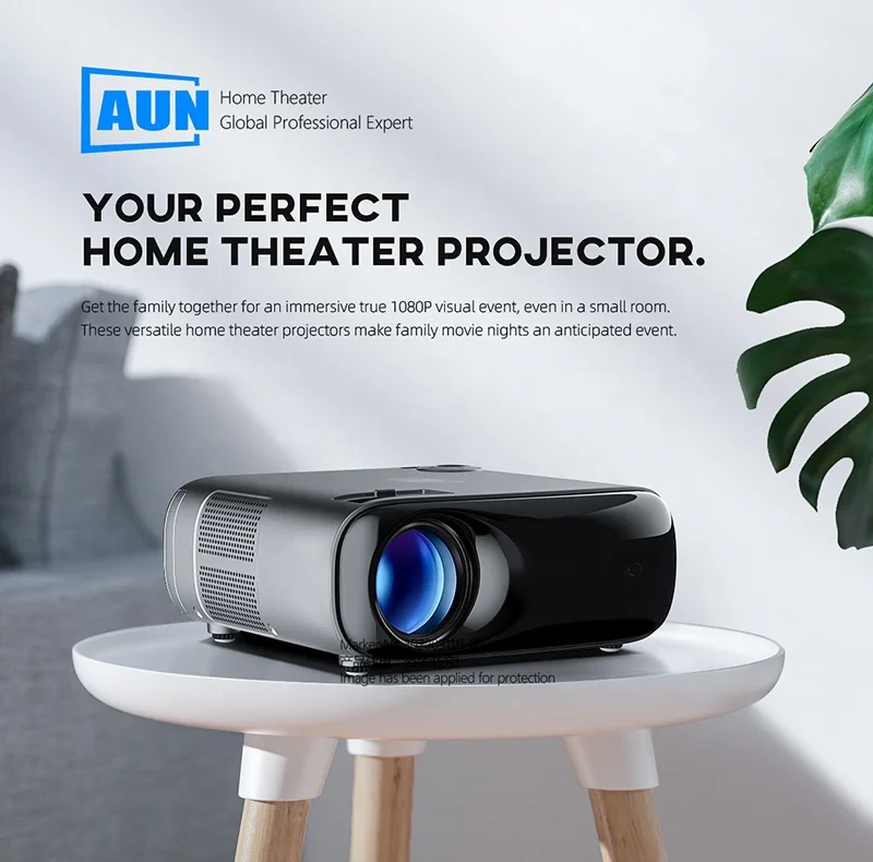 Проектор светодиодный AUN AKEY9S, Full HD, 7500 лм, 4K