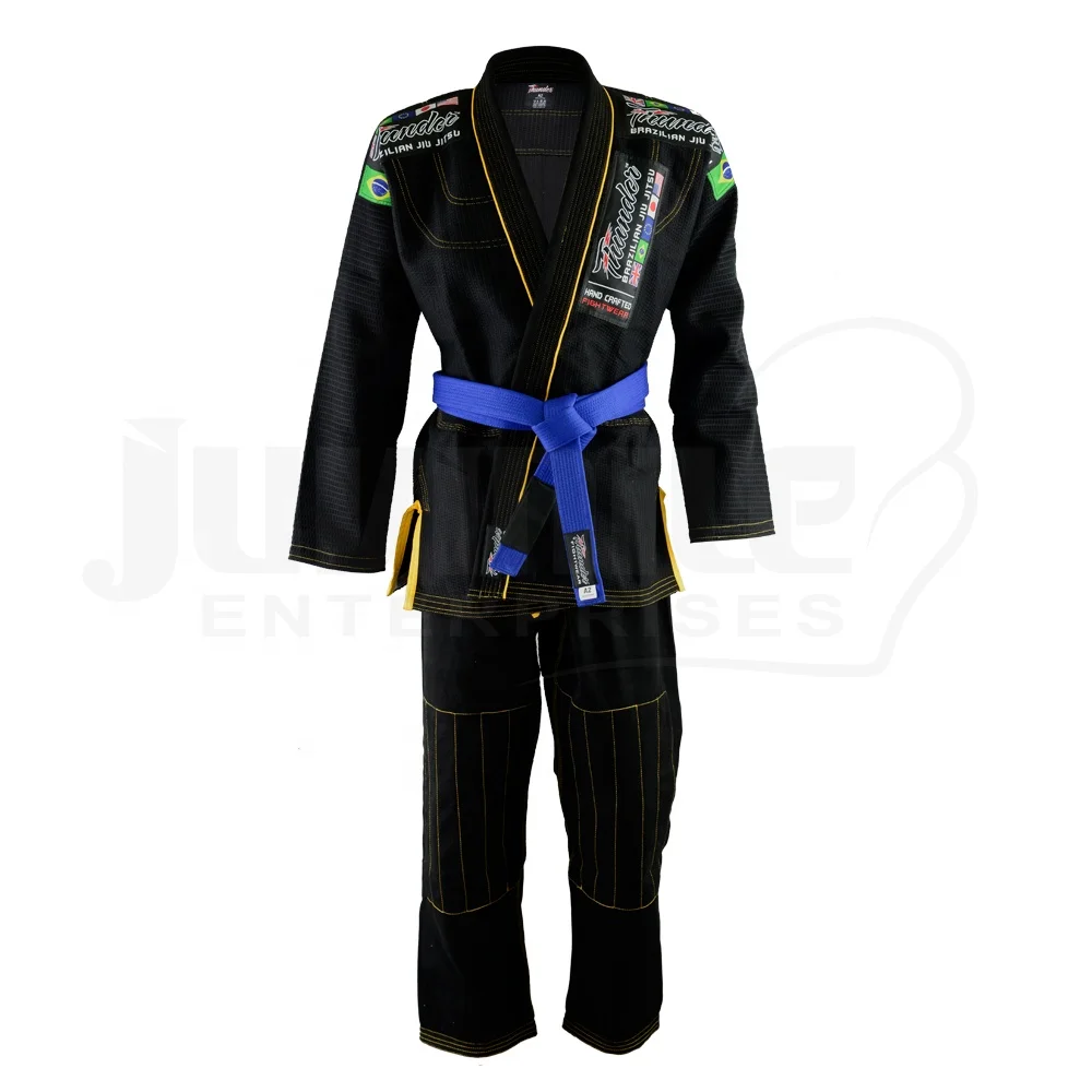 Top Selling Custom Logo Available Black Color Martial Arts BJJ Brazilian Jiu Jitsu GI Uniform