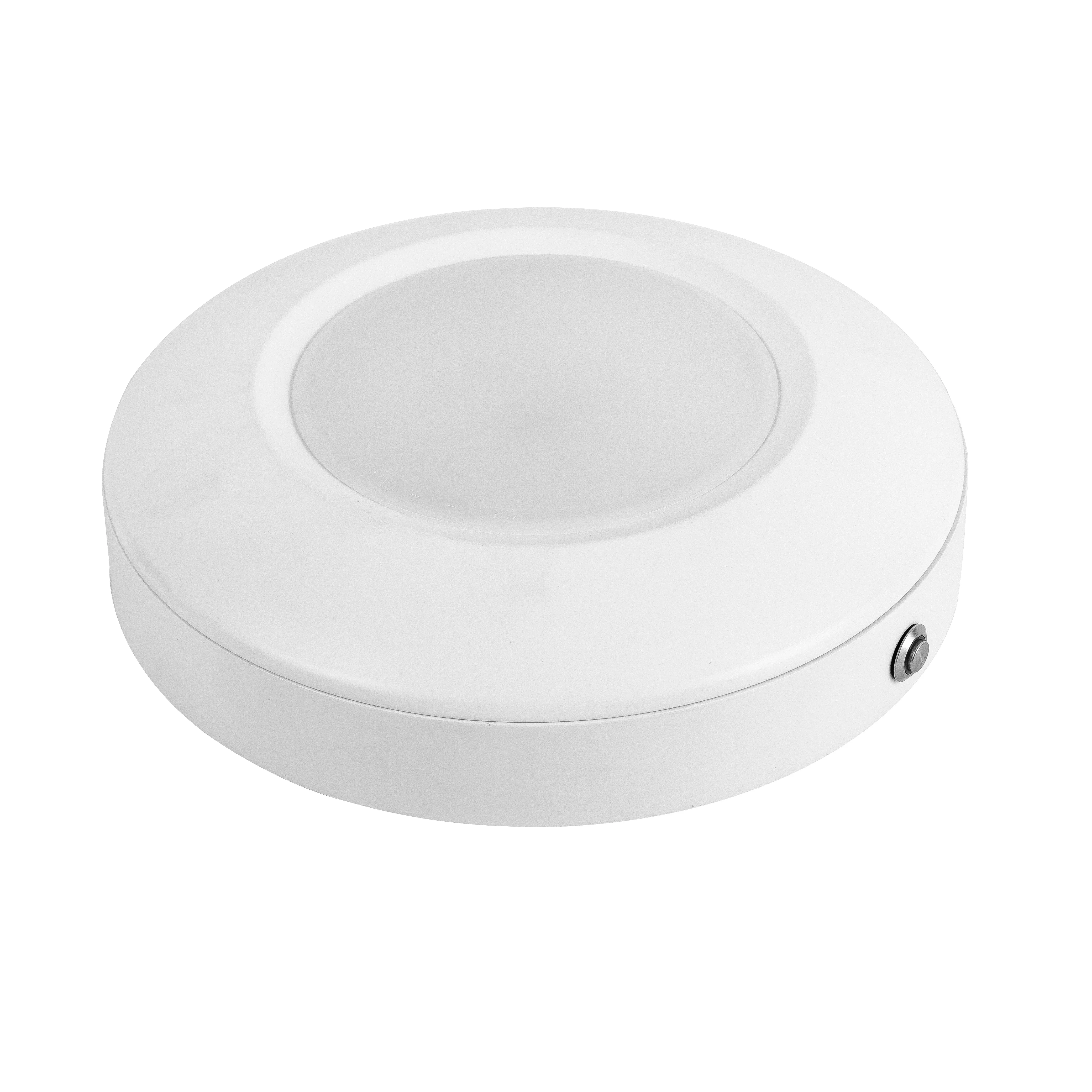 ETL 7' 8' 15W Emergency Battery Backup LED Disk Light 90 Minutes Working Time CCT Adjustable Surface Mount Downlight