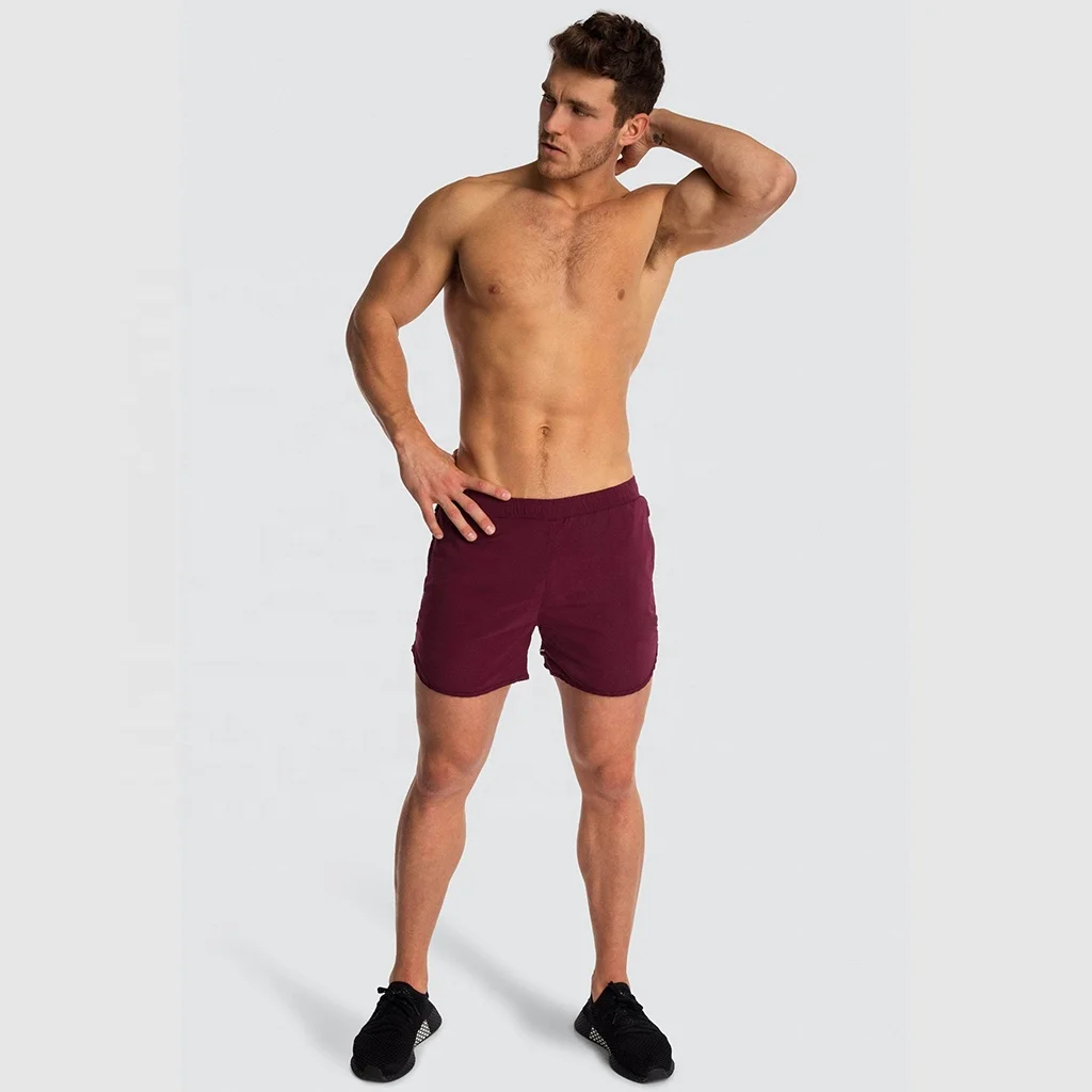2022 Custom Waterproof Quick Dry Outdoor Running Workout 5' Shorts Men Swim Short Pants Beach Shorts