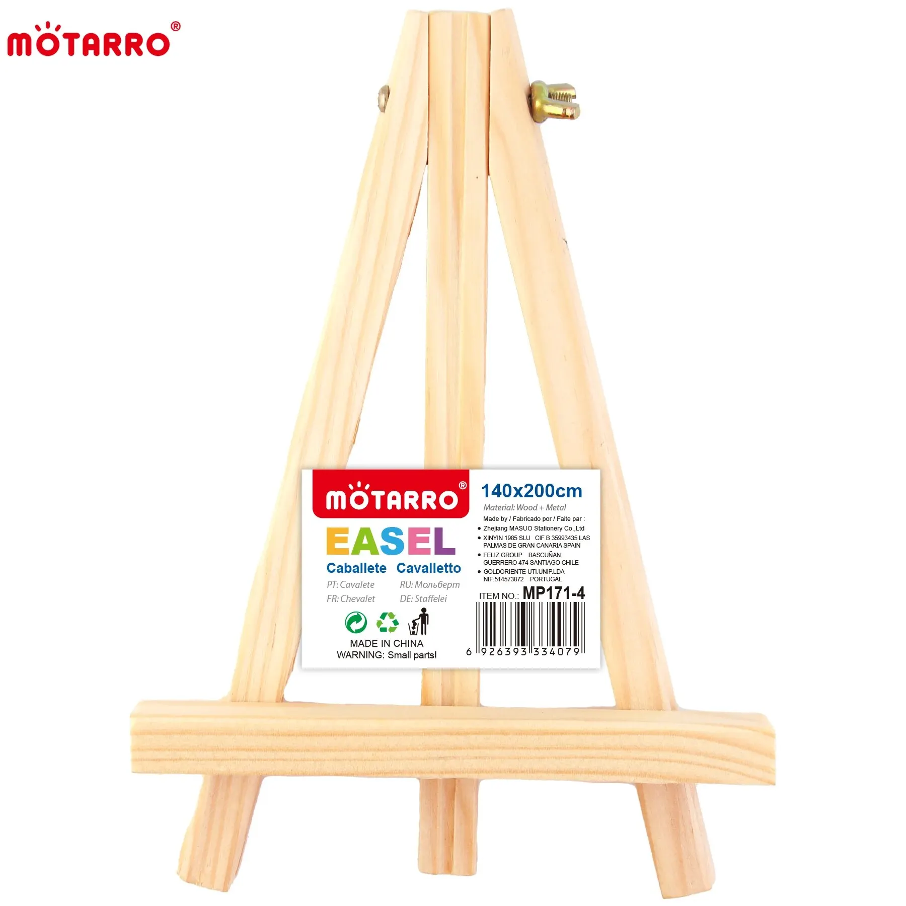 MOTARRO Small Natural Wood Easel Frame Tripod Display Holder Wedding Table Name Card Stand Children Painting Display Craft