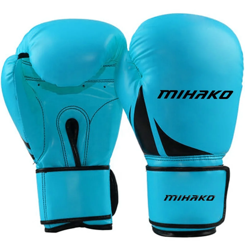 Amazon hot sale pu leather boxing gloves black boxing gloves training and fighting ufc