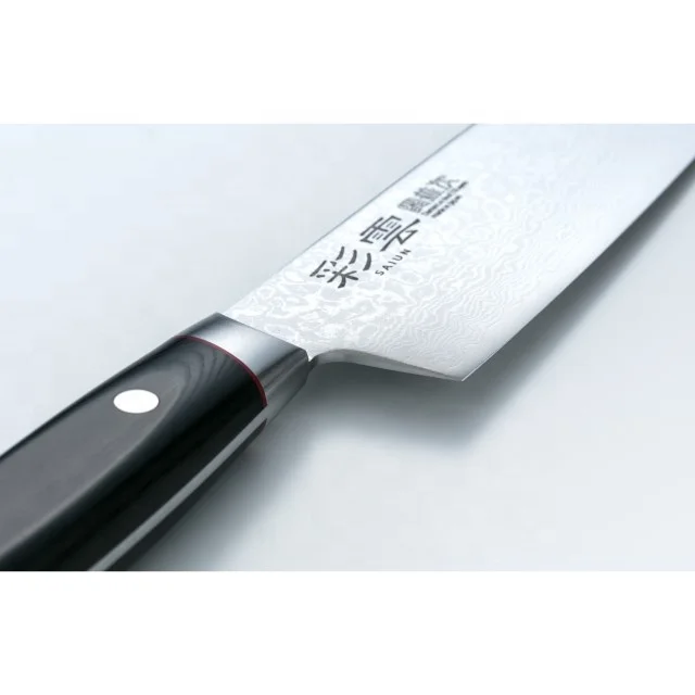 Ремесленные изделия в Секи Япония 33 слой нож из дамасской стали шеф-повара черная привлекательная ручка saiun Gyuto