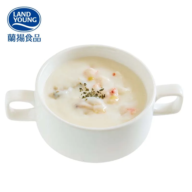 Готов нагревать свежий кальмар суп-чокер для ползания с семенами морской дыни