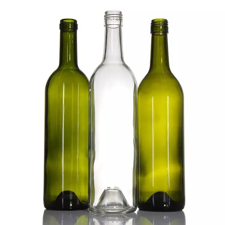Red Wine Glass Bottle Manufacturer 1500 Ml 1.5 L Large Capacity  French Green Magnum Glass Wine Bottle