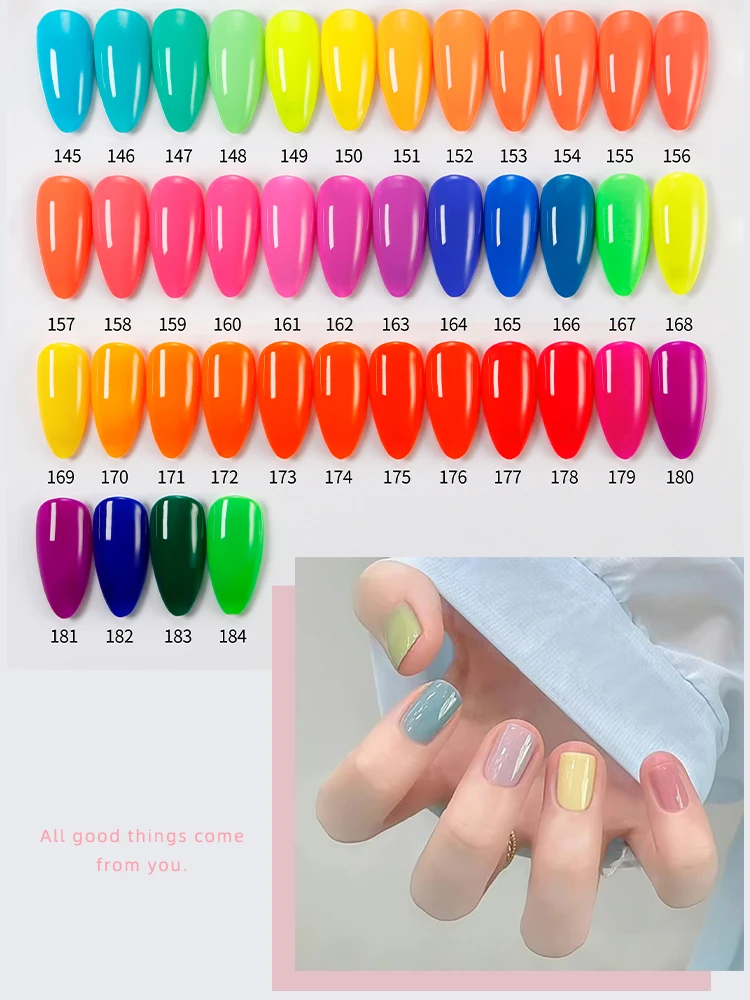 High quality 60 Colors Gel Polish Professional Manicure Set For Salon Use Sunset Shades Nail Polish Set