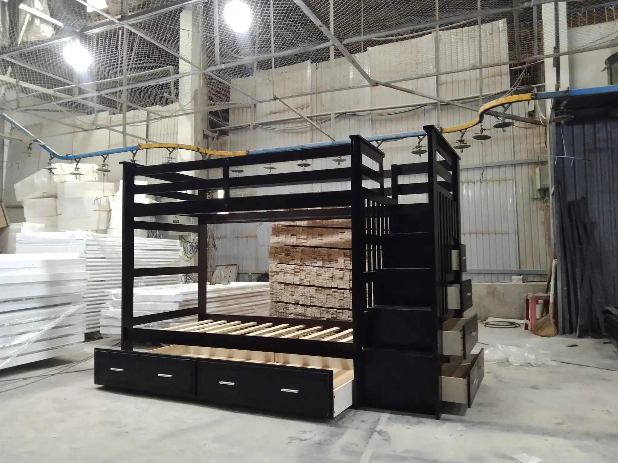 Tan Nhat Trung Modern Bedroom Furniture New Design - Wooden Bunk Beds for All Ages - Directly from Factory in Vietnam