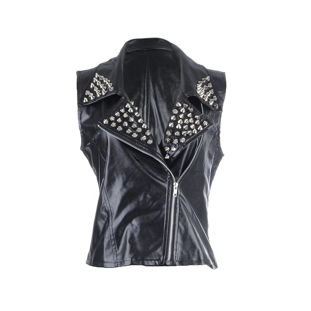 Winter Collection over size women Leather vest with 100% Polyester Lining for Fashion Wear with Custom Designs Style and Tags