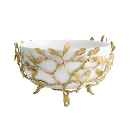 Stylish Serving Bowl for Home Wedding Party Nuts & Fruits Bowl decor White Color Modern design Metal dish & Platter Table Bowls