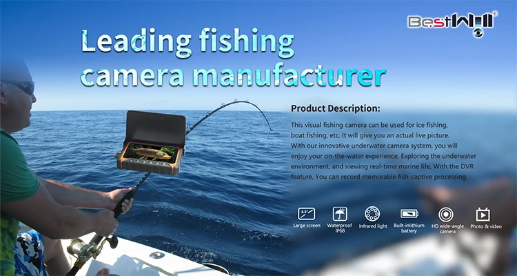 5HBS underwater fishing camera fish finder for lake  boat ice fishing