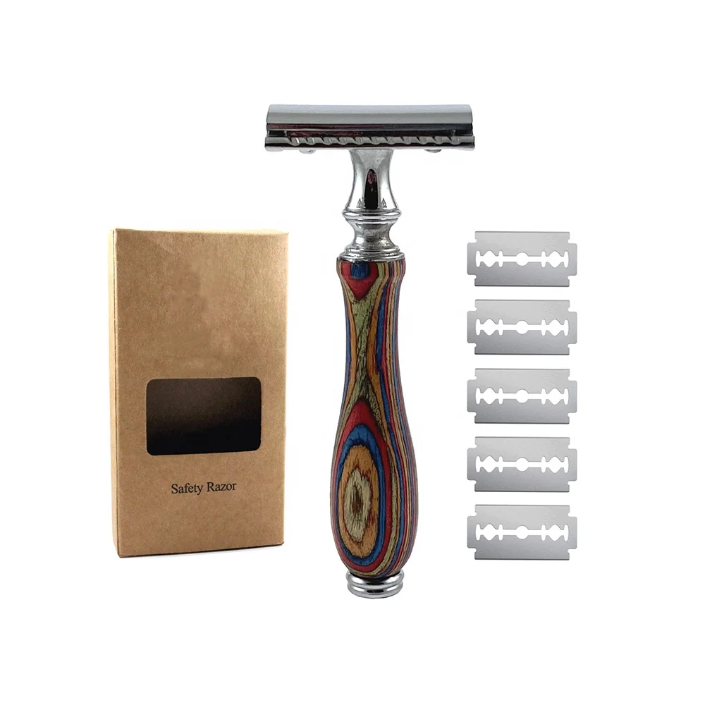 EXTRA HEAVY DUTY Multi colour Mens Double Edge Adjustable New Classic Shaving Safety Razor