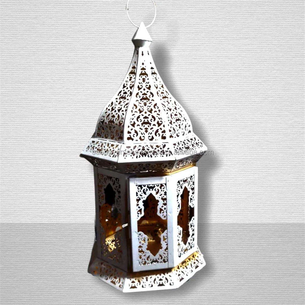 Traditional Multiple Sizes Rustic Look Moroccan Metal Lantern in Various Colour Options