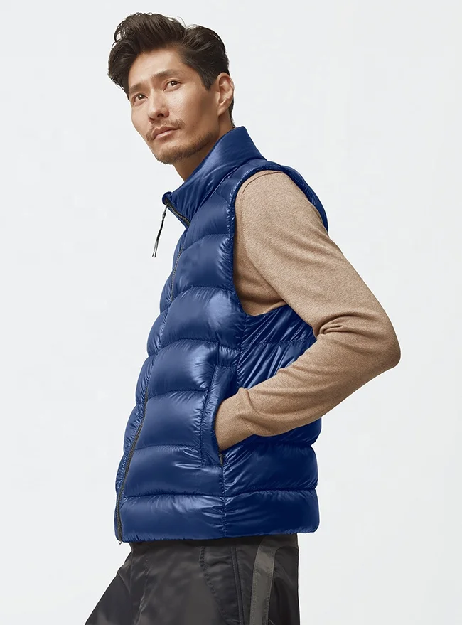 Pink Fashion high street style Utility multi-pockets men autumn winter custom puffer down vest men